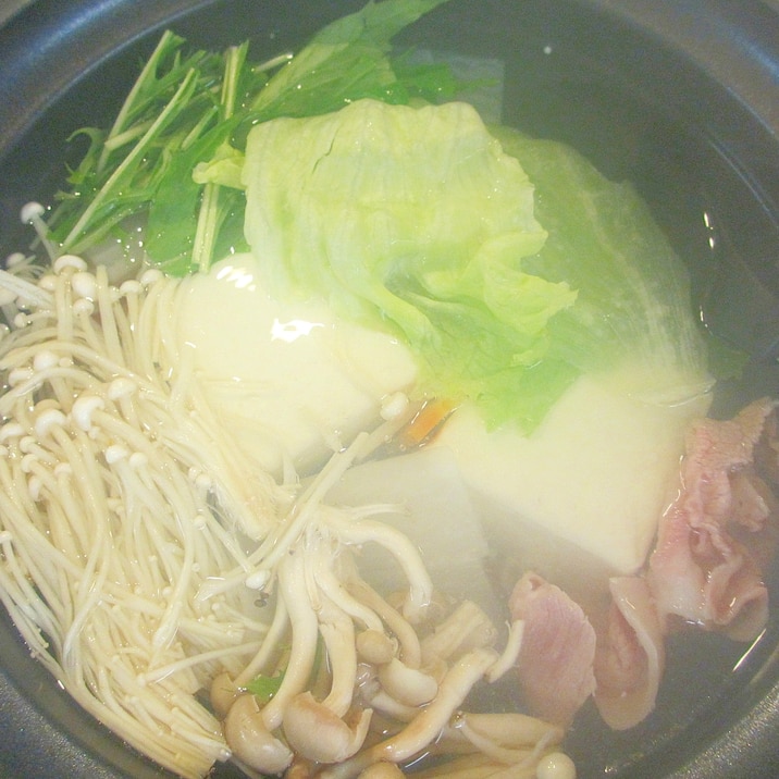 水菜とレタスのゴマダレ豚しゃぶ レシピ 作り方 By Mococo05 楽天レシピ